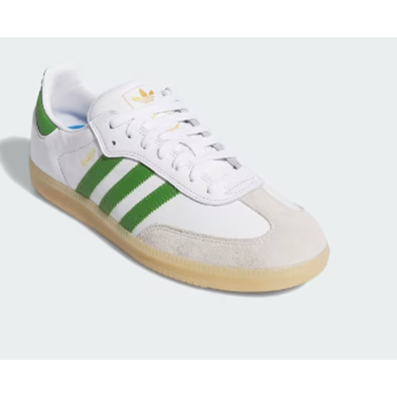 NEW ADIDAS Samba ADV Men's 9.5, White/Green, JP8522 - Picture 2 of 5